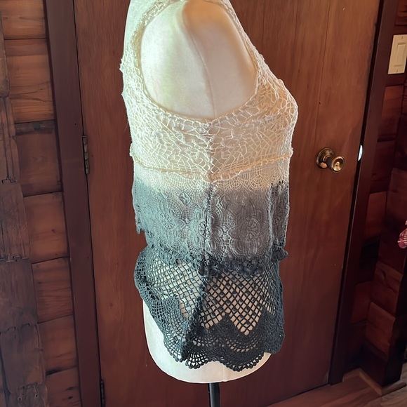 2 Pcs Extra Small Le chateau Vest America Eagle Crochet Tank - Picture 6 of 12